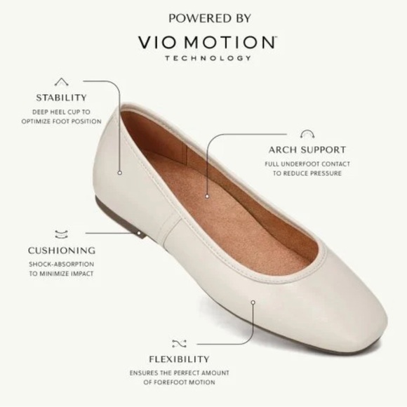 New Vionic Orinda Square Toe Ballet Flat Women’s Sz 6.5 - Picture 4 of 14